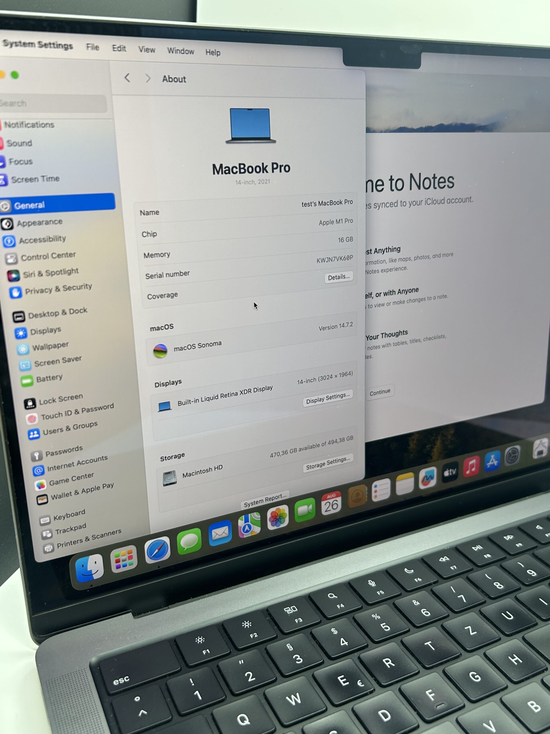 MacBook Pro 14" 2021 cu procesor M1 (Model A2442) - Imagine 4