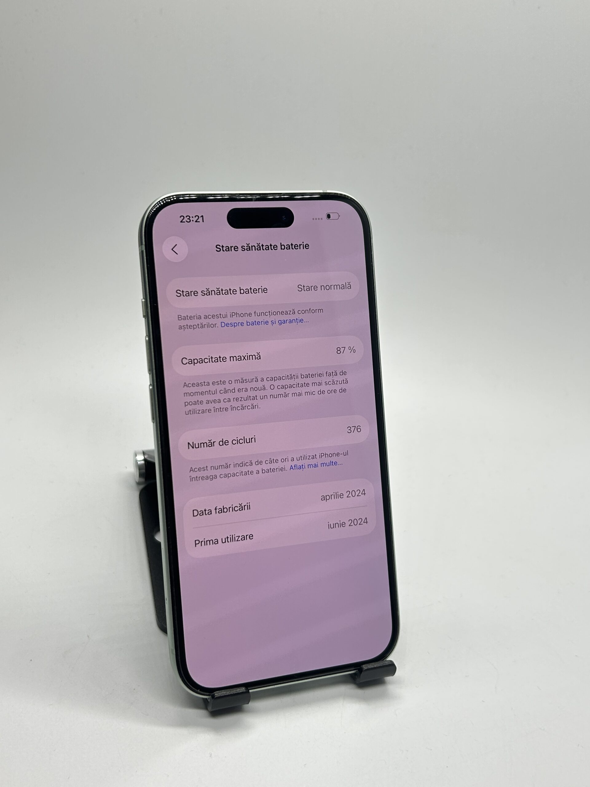 Apple iPhone 15, 128GB, 5G, Silver - Imagine 7