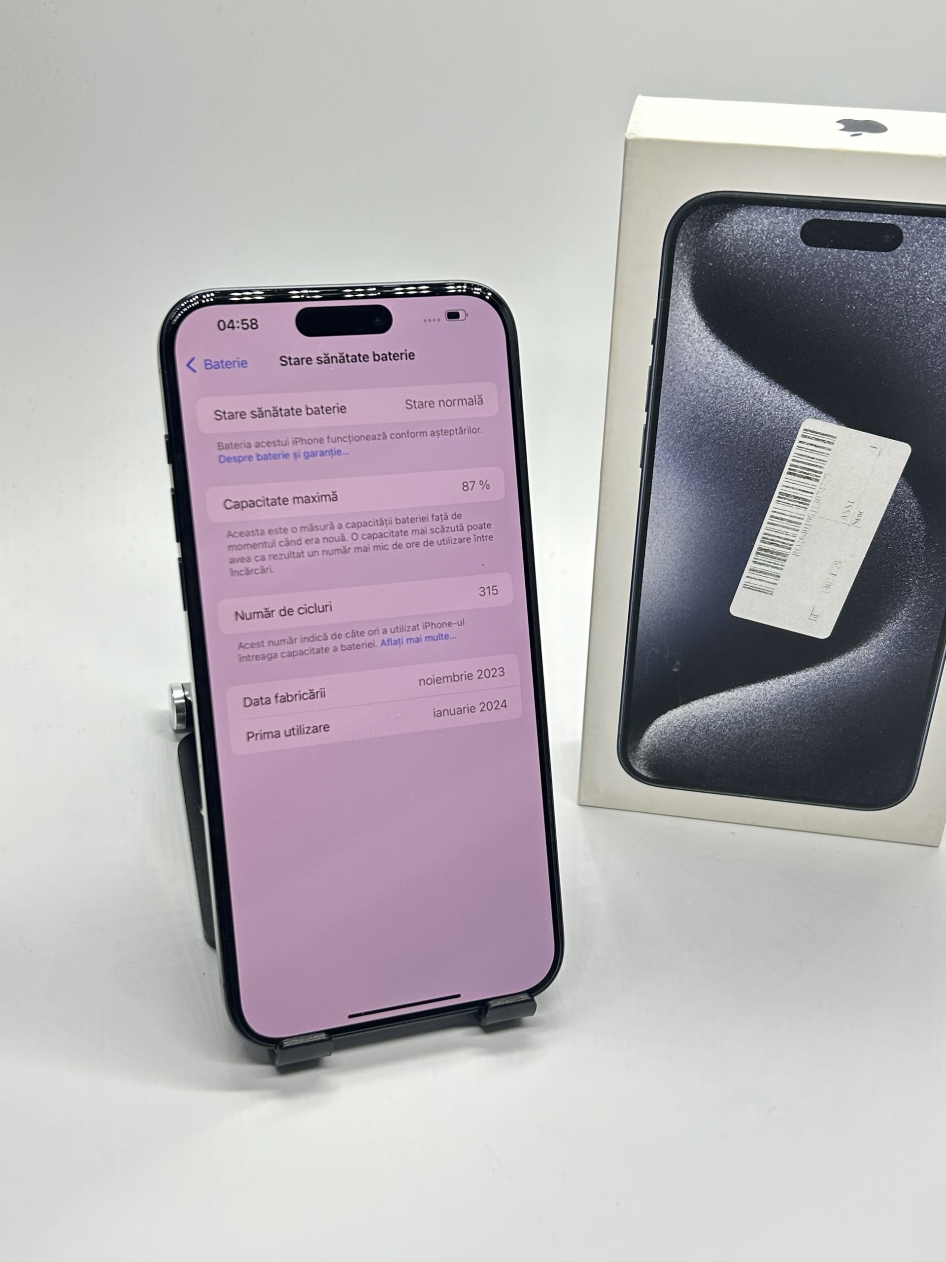 Apple iPhone 15 PRO MAX, 256Gb, 5G, Titanium Blue - Imagine 7