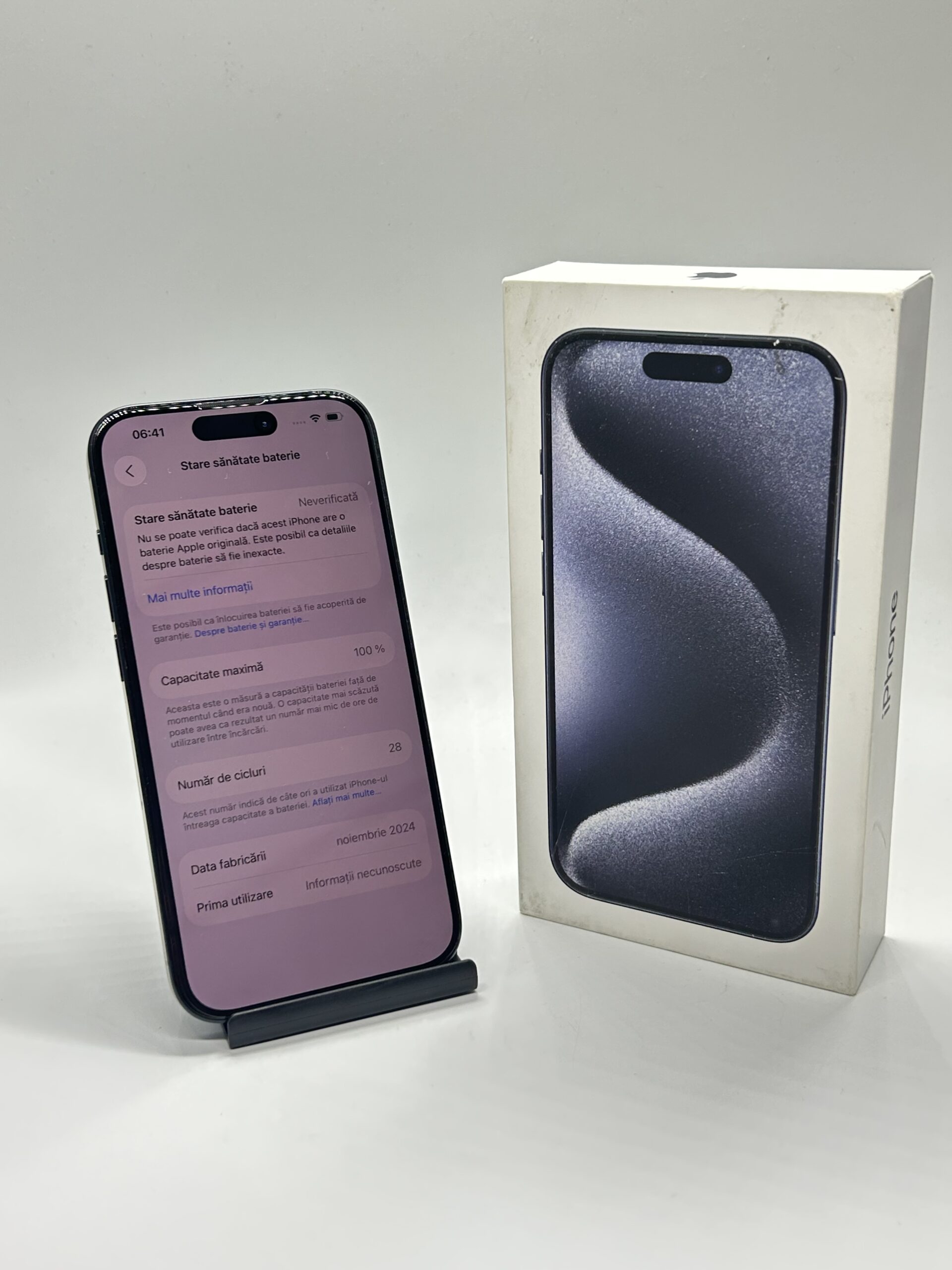 Apple iPhone 15 PRO, 256GB, 5G, Blue Black - Imagine 7