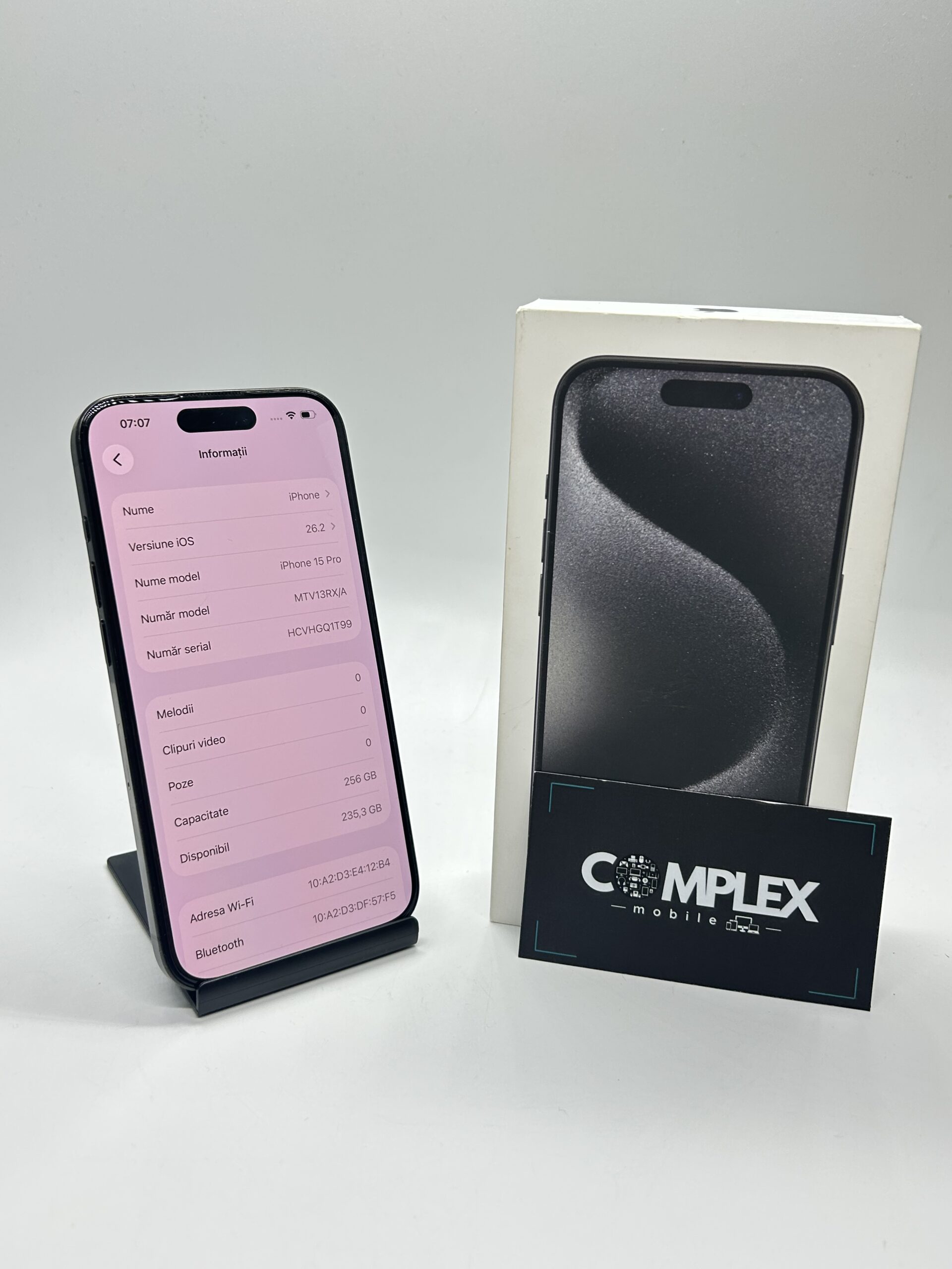 Apple iPhone 15 PRO, 256GB, 5G, Black Titanium - Imagine 8