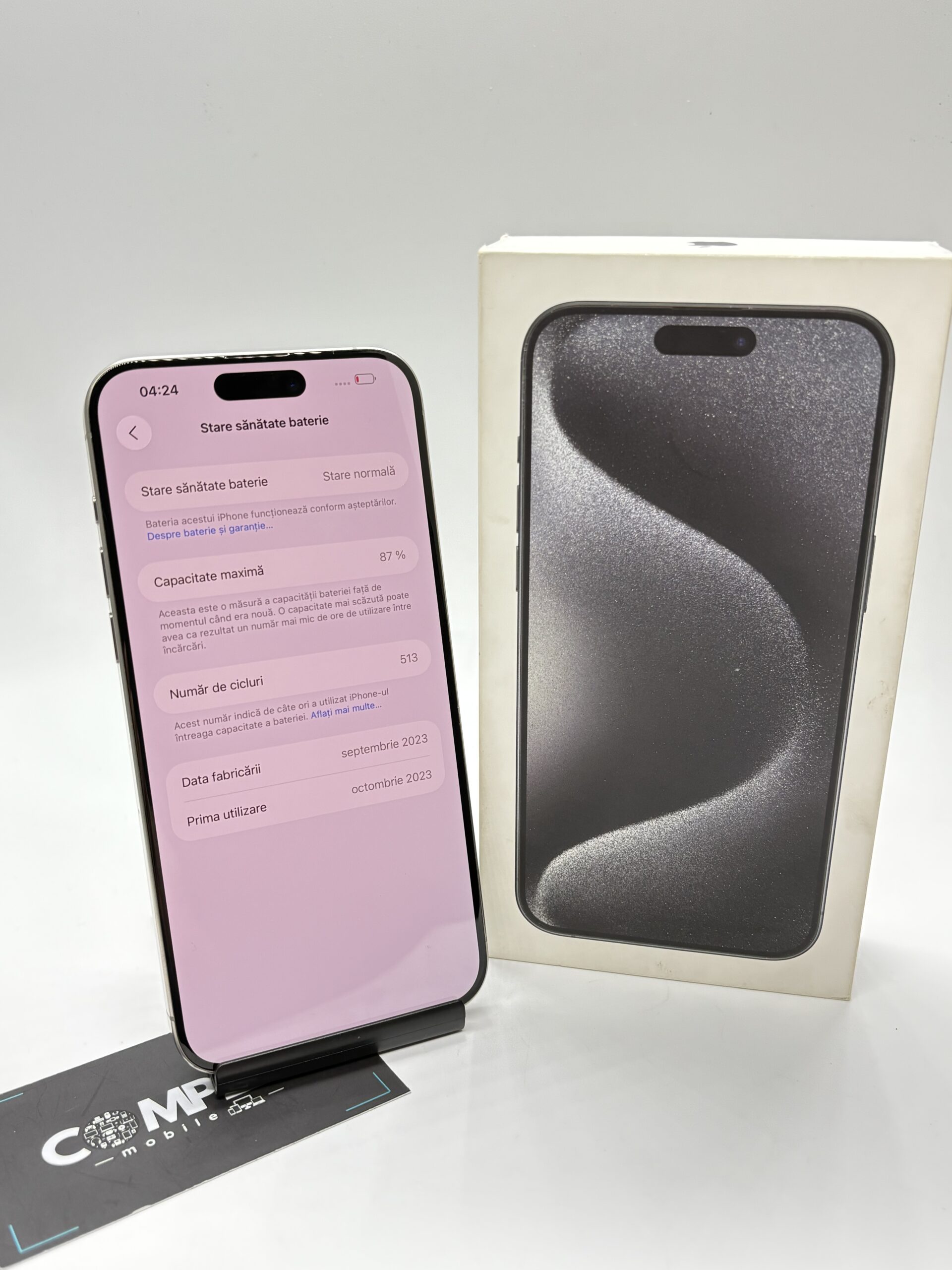 Apple iPhone 15 PRO MAX, 256Gb, 5G, Natural Titanium - Imagine 7