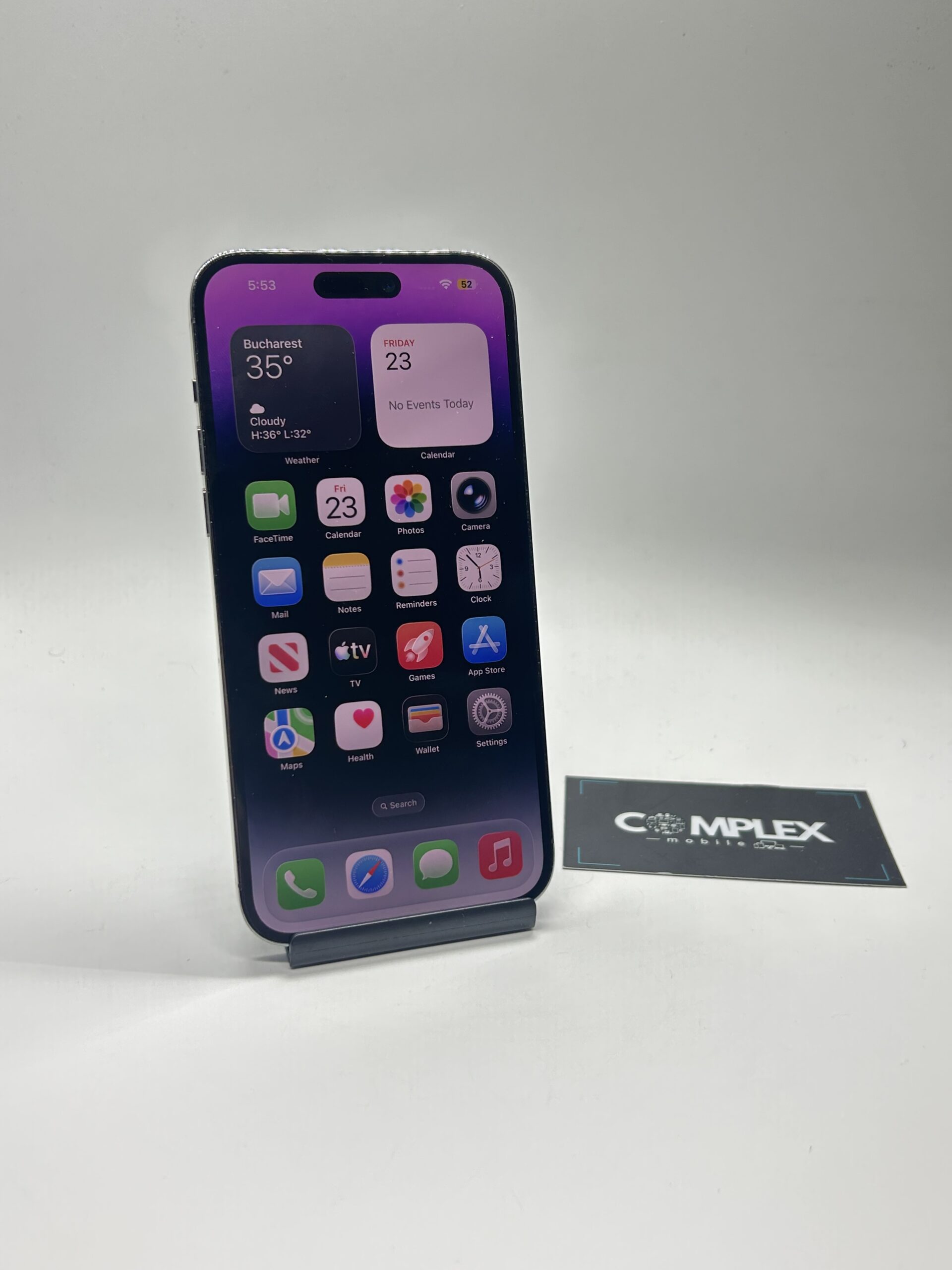 Apple iPhone 14 PRO MAX, 128GB, 5G, Purple - Imagine 2