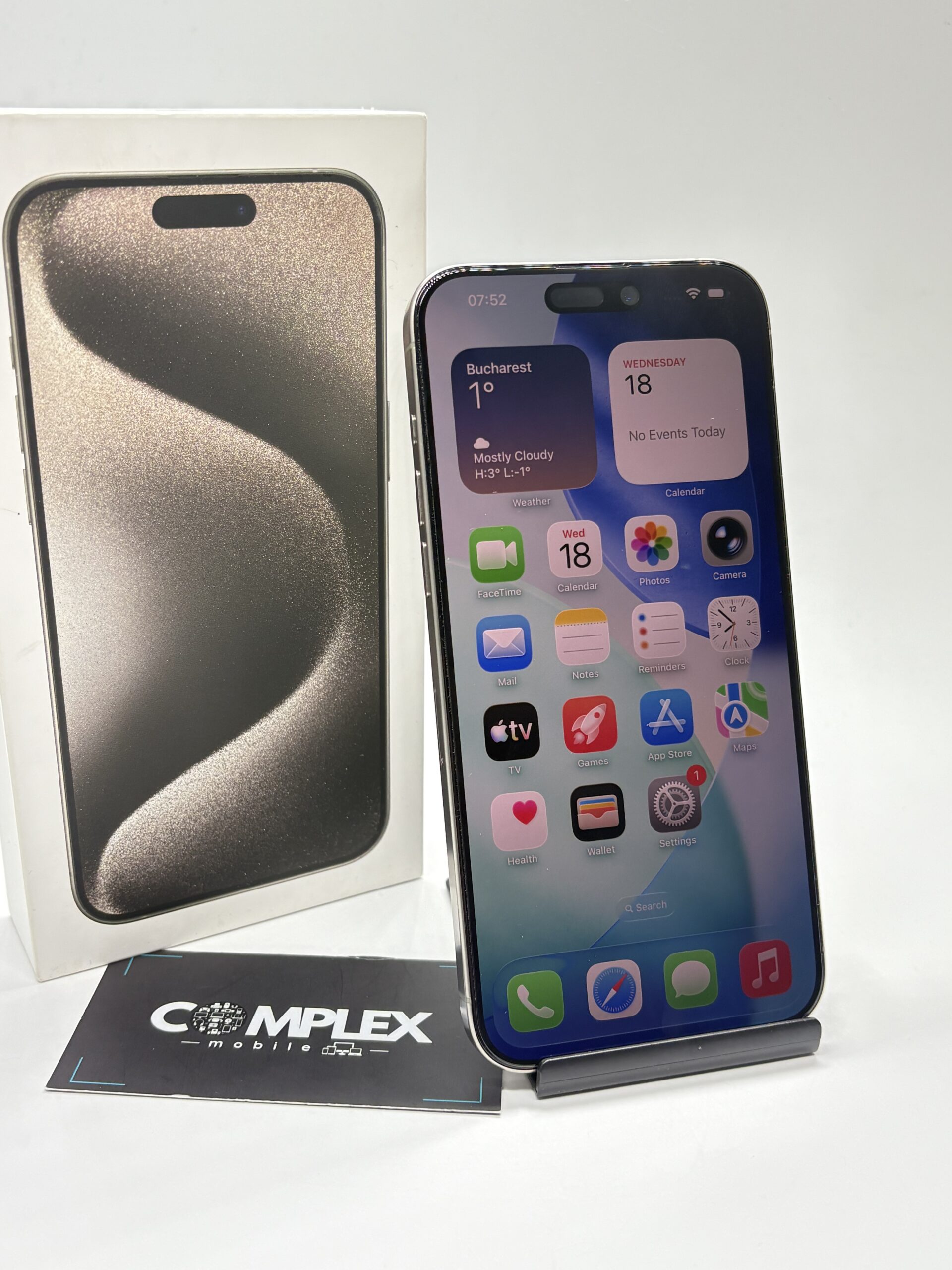 Apple iPhone 15 PRO MAX, 1TB, 5G, Natural Titanium - Imagine 3